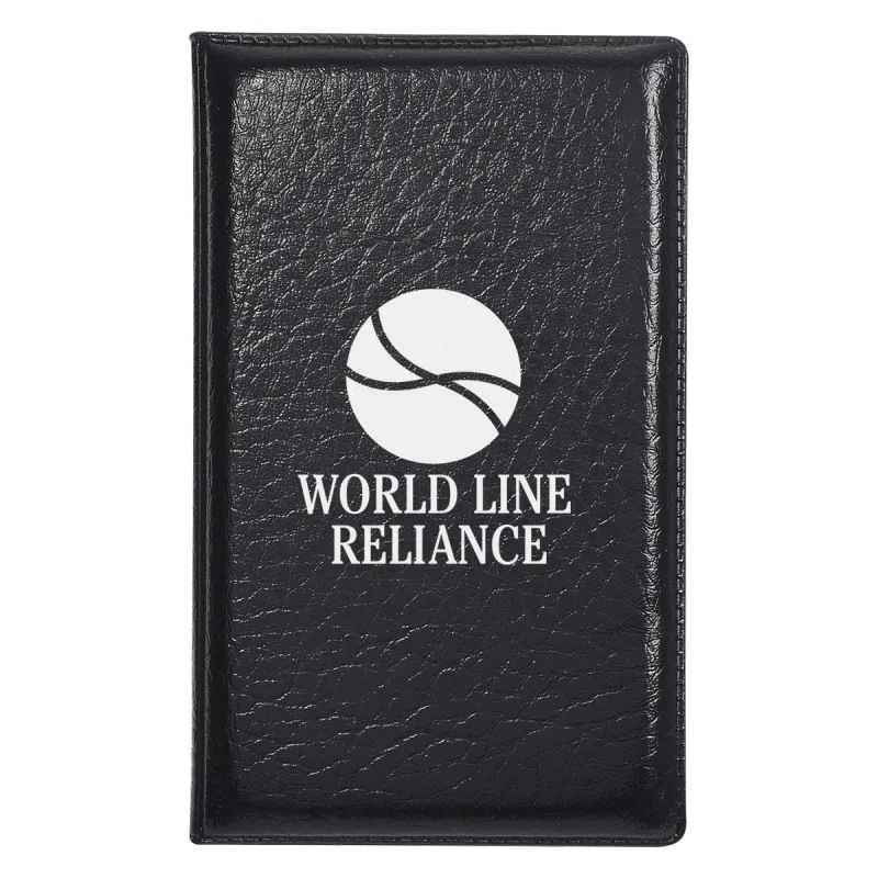 Leather Look Padfolio With Sticky Notes & Flags — view 4