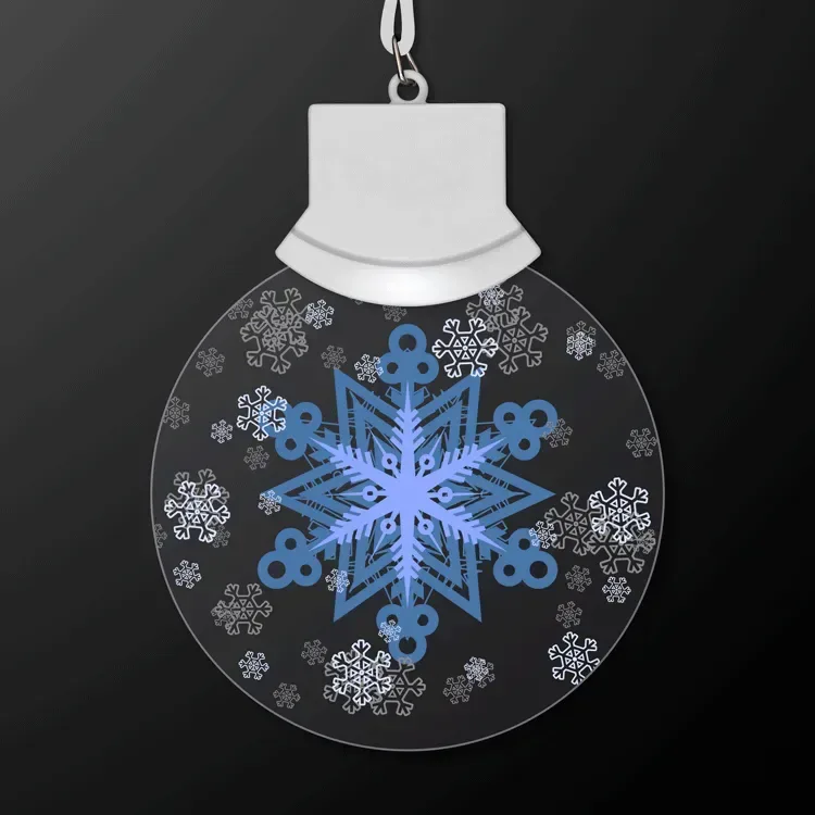 LED Animated Snowflake Necklace — view 3