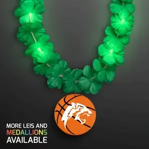 LED Basketball Flashing Lightup Lei Necklace — view 2