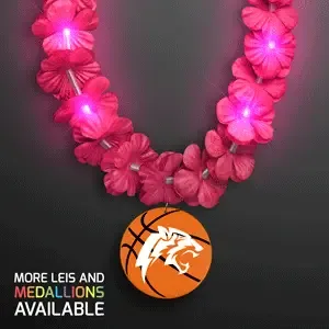 LED Basketball Flashing Lightup Lei Necklace — view 5