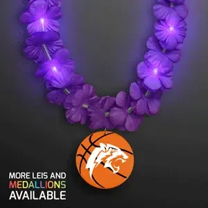 LED Basketball Flashing Lightup Lei Necklace — view 6