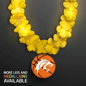 LED Basketball Flashing Lightup Lei Necklace — view 7