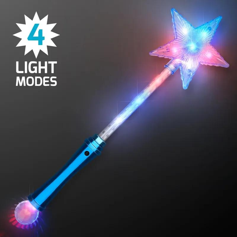 LED Blue Super Star Wands — view 3