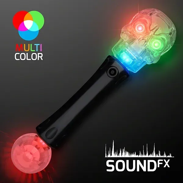 LED Crystal Skull Toy Wands with Sound — view 2