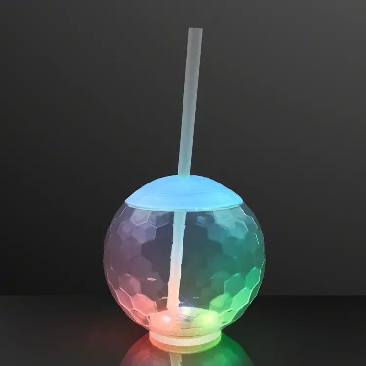 LED Disco Ball Tumbler Cups, Deluxe Light Base — view 2