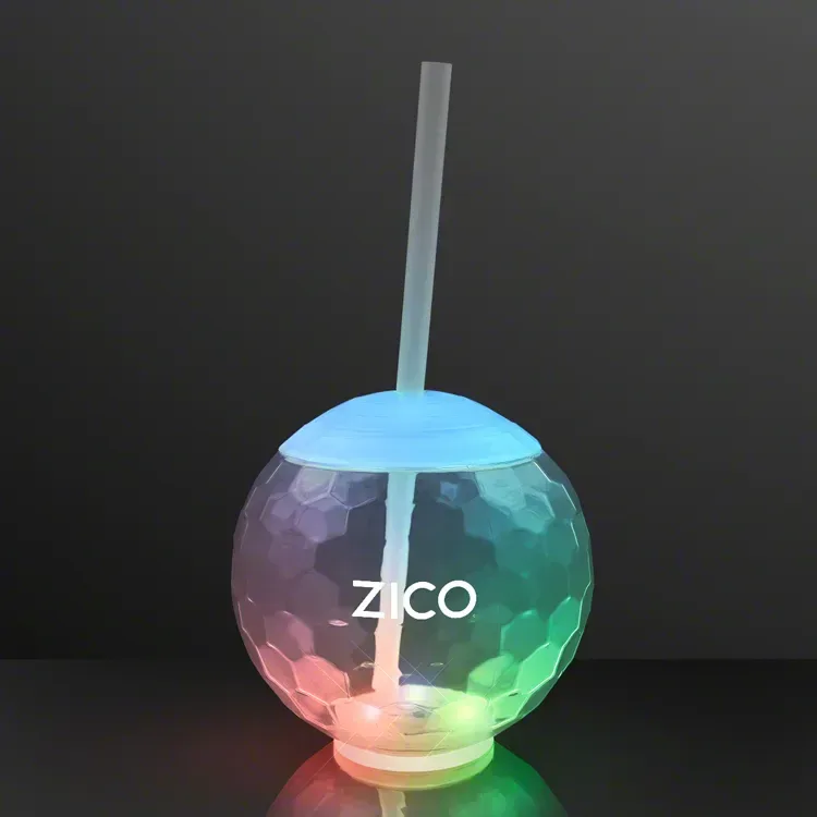 LED Disco Ball Tumbler Cups, Deluxe Light Base — view 4