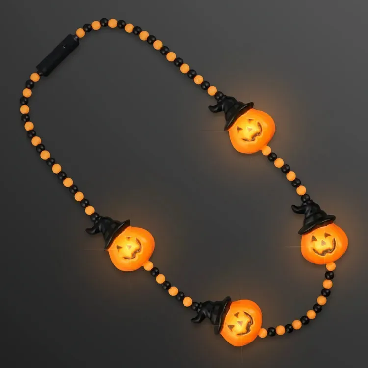 LED Hocus Pocus Pumpkins Beads with Medallion — view 2