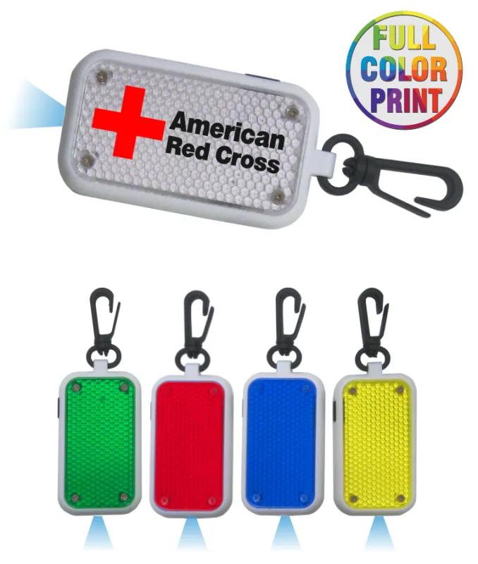 LED Safety Reflector Flashlight with Flashing Light — view 2