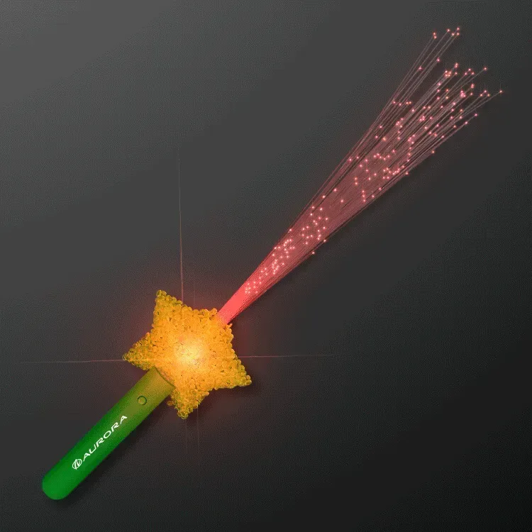 LED Shooting Star Sparkling Fiber Optic Wands — view 2