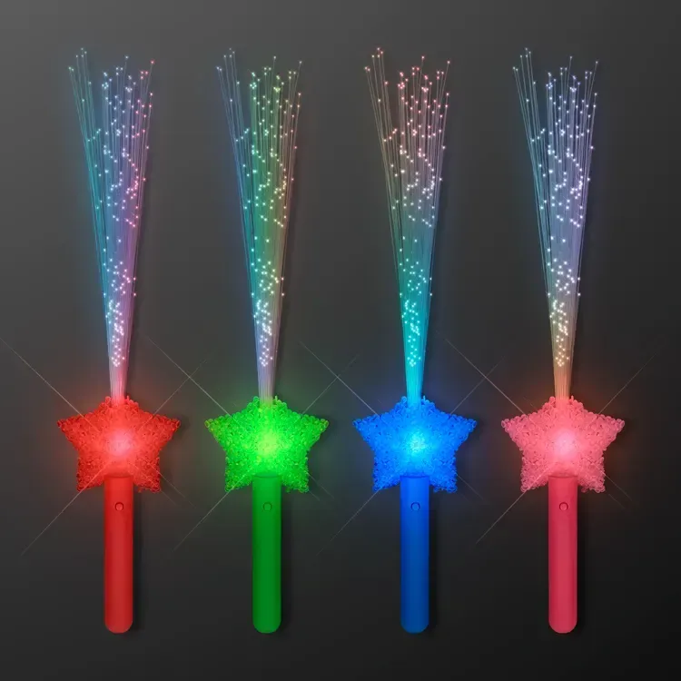 LED Shooting Star Sparkling Fiber Optic Wands — view 3
