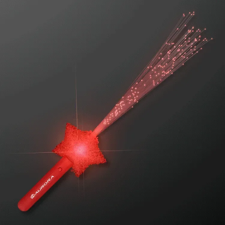 LED Shooting Star Sparkling Fiber Optic Wands — view 5