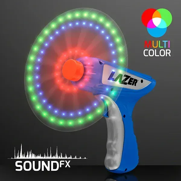 LED Spinning Lights Space Blaster Toy Gun