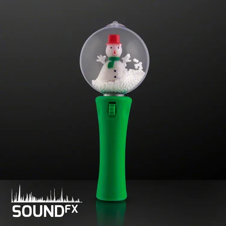 LED Spinning Snowman Light Wand — view 2