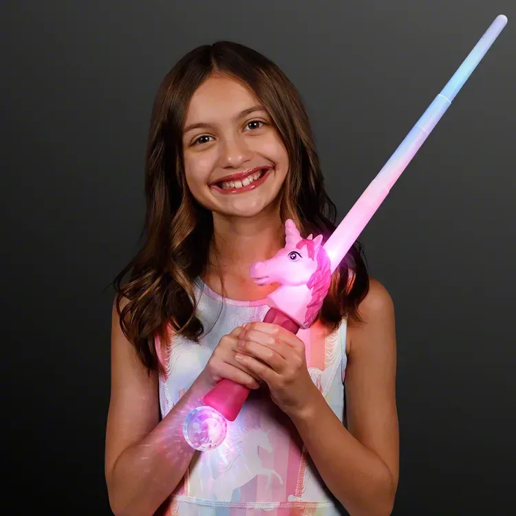 LED Unicorn Sword Expandable Saber — view 2