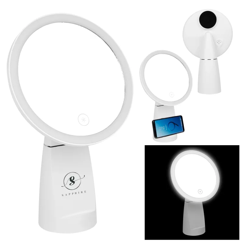 LED Vanity Light With Wireless Phone Charger — view 3