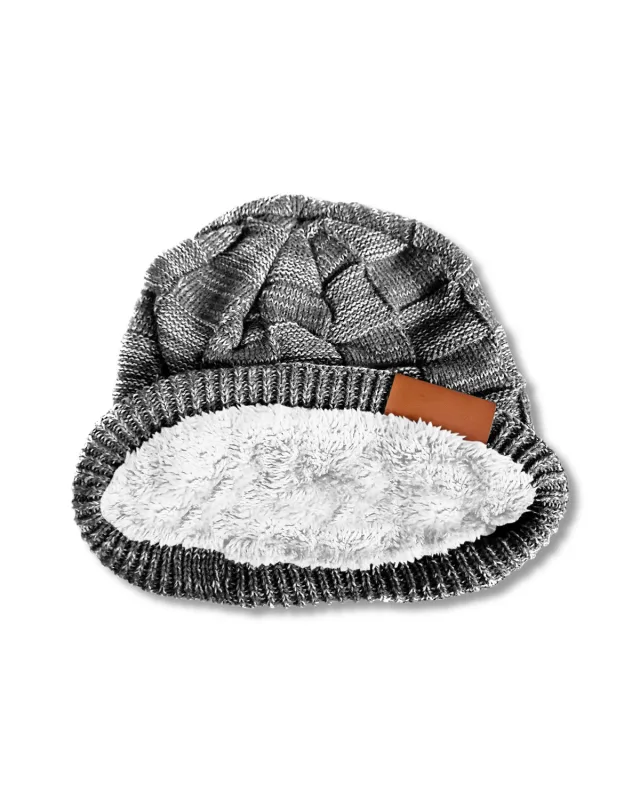 Leeman Fuzzy Lining Slouchy Beanie — view 3