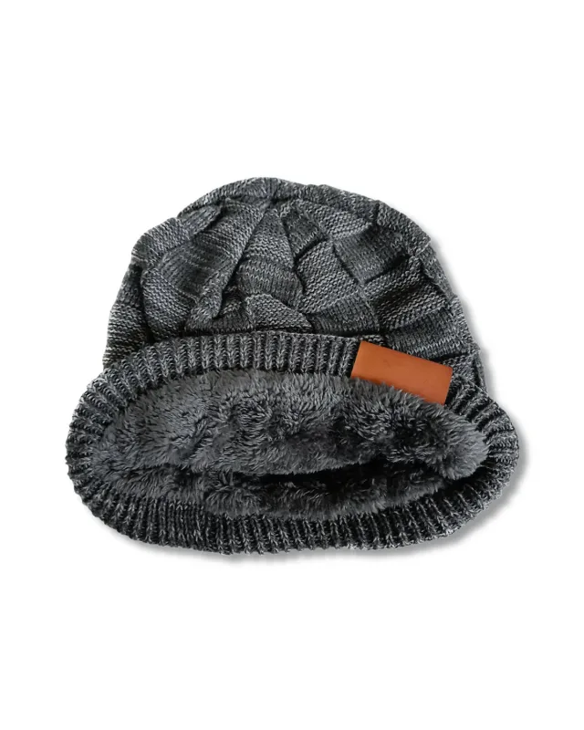 Leeman Fuzzy Lining Slouchy Beanie — view 6