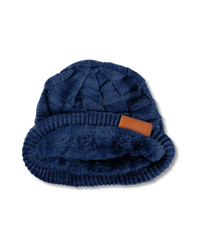 Leeman Fuzzy Lining Slouchy Beanie — view 9