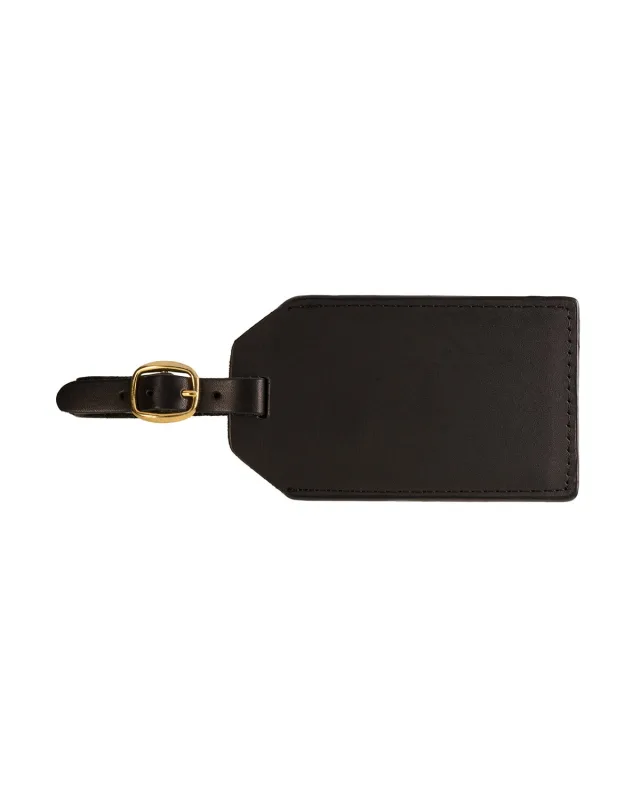 Leeman Grand Central Luggage Tag Sueded Leather — view 2