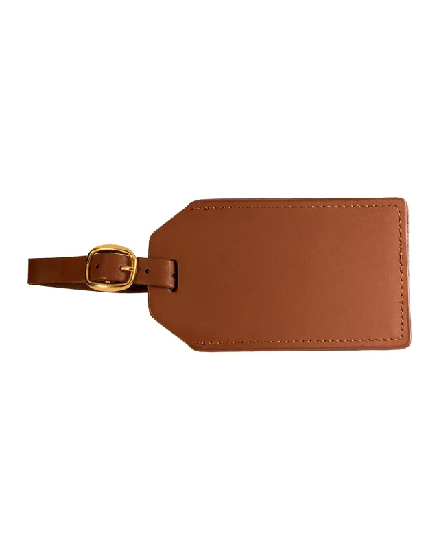 Leeman Grand Central Luggage Tag Sueded Leather — view 4