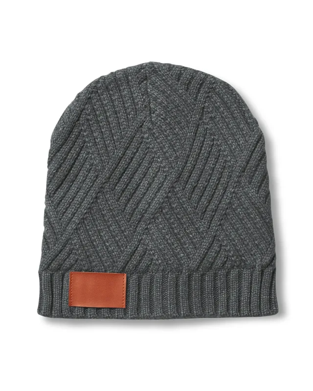 Leeman Trellis Knit Beanie — view 2