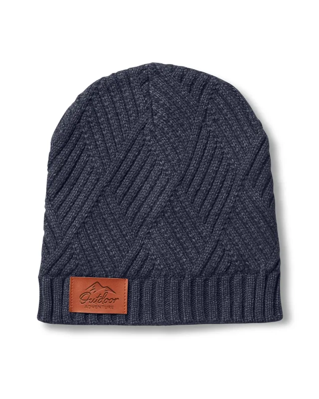 Leeman Trellis Knit Beanie — view 3