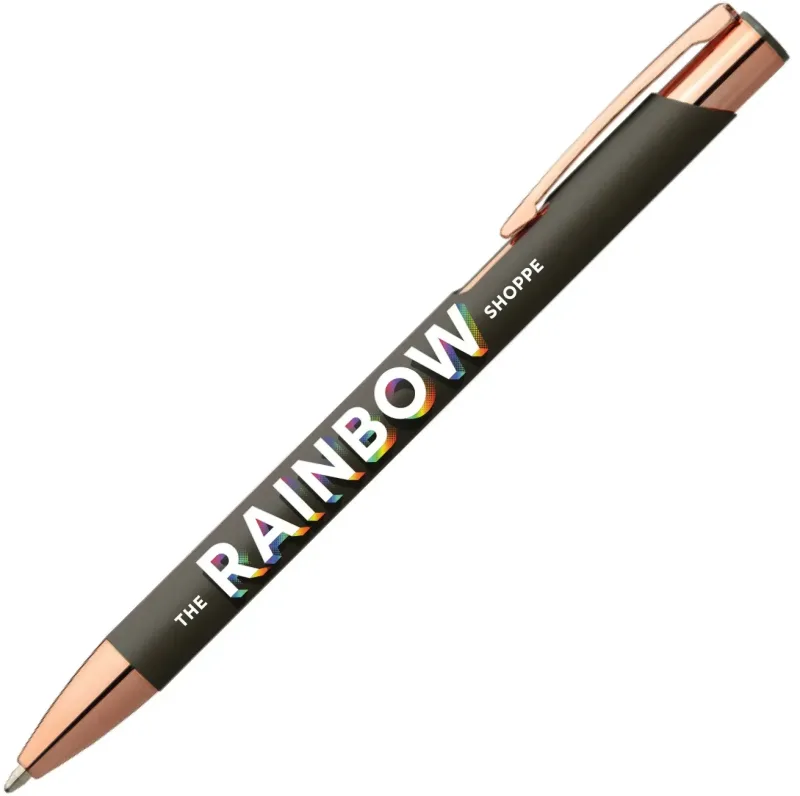 Personalized Leo Softy Rose Gold Pen - ColorJet — view 2