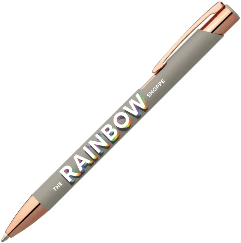 Personalized Leo Softy Rose Gold Pen - ColorJet — view 3