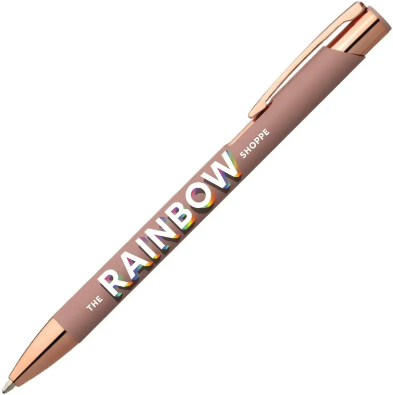Personalized Leo Softy Rose Gold Pen - ColorJet — view 4