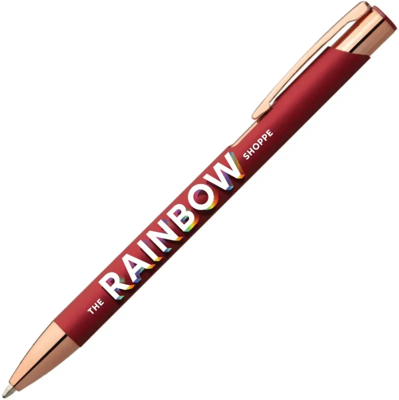 Personalized Leo Softy Rose Gold Pen - ColorJet — view 5