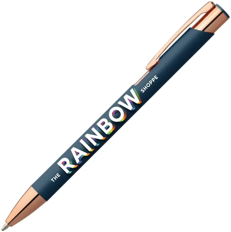 Personalized Leo Softy Rose Gold Pen - ColorJet — view 6