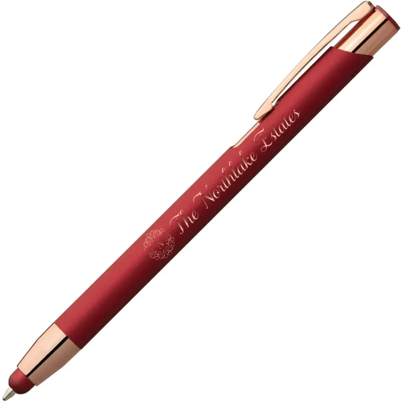 Rose Gold Personalized Stylus Pen — view 2