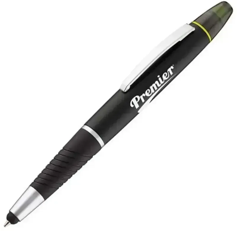 Multi-Functional Custom Pen with Stylus and Highlighter