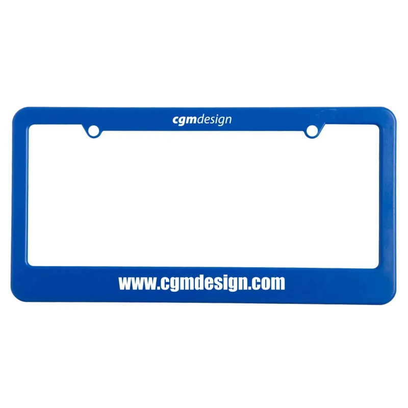 License Plate Frame: 2 Hole with Straight Bottom — view 3