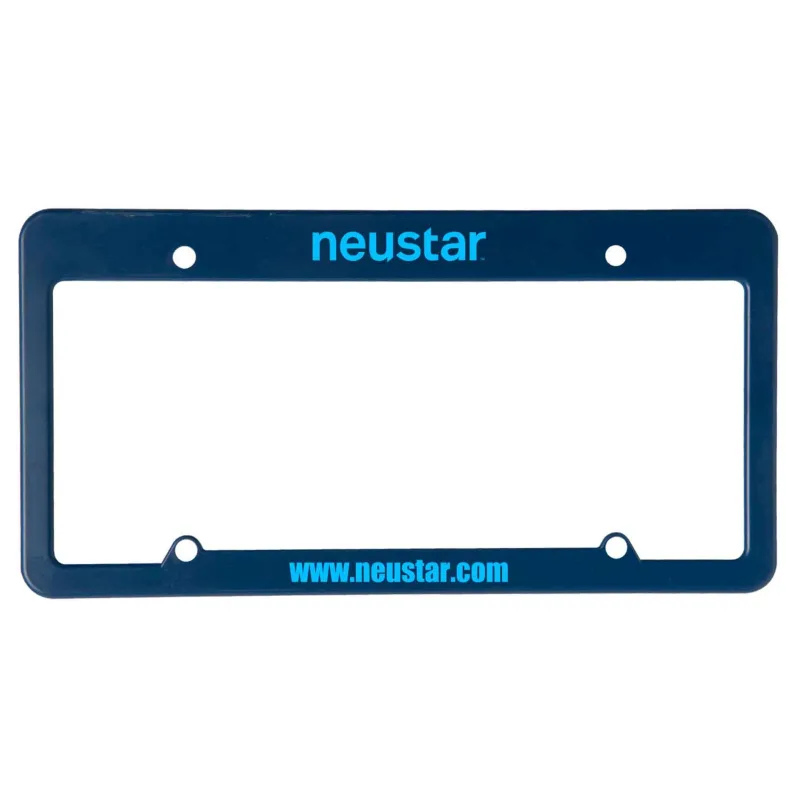 License Plate Frame: 4 Hole with Straight Top — view 3
