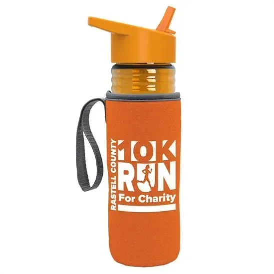 Lifeguard Bottle with Flip-Straw Lid and Insulated Caddy (24 oz.) — view 11