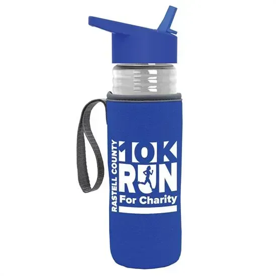 Lifeguard Bottle with Flip-Straw Lid and Insulated Caddy (24 oz.) — view 14