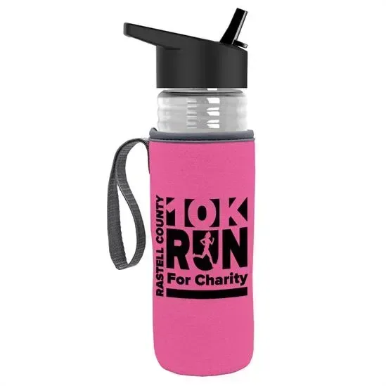 Lifeguard Bottle with Flip-Straw Lid and Insulated Caddy (24 oz.) — view 15