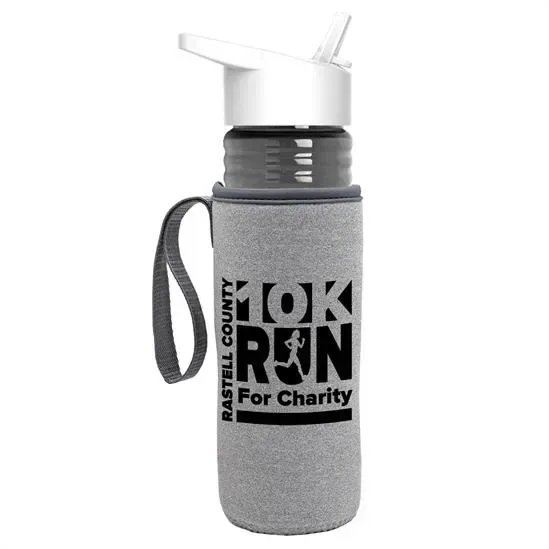 Lifeguard Bottle with Flip-Straw Lid and Insulated Caddy (24 oz.) — view 5