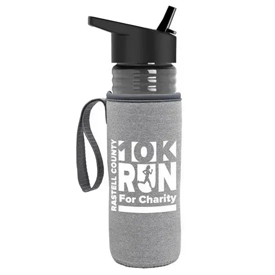 Lifeguard Bottle with Flip-Straw Lid and Insulated Caddy (24 oz.) — view 7