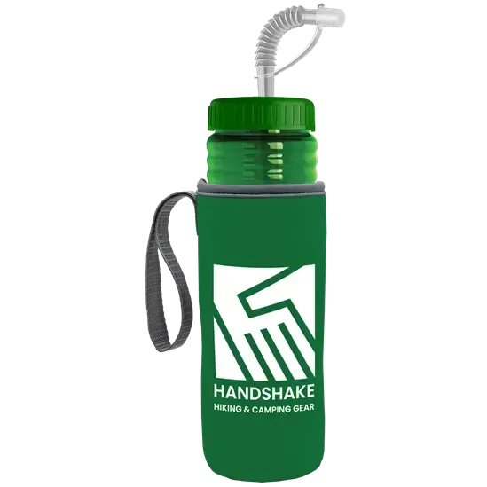 Lifeguard Bottle with Straw Lid and Insulated Caddy (24 oz.) — view 7