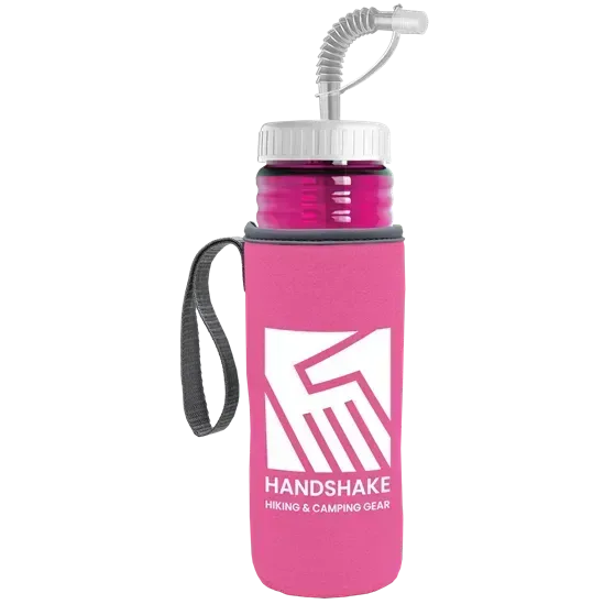 Lifeguard Bottle with Straw Lid and Insulated Caddy (24 oz.) — view 8