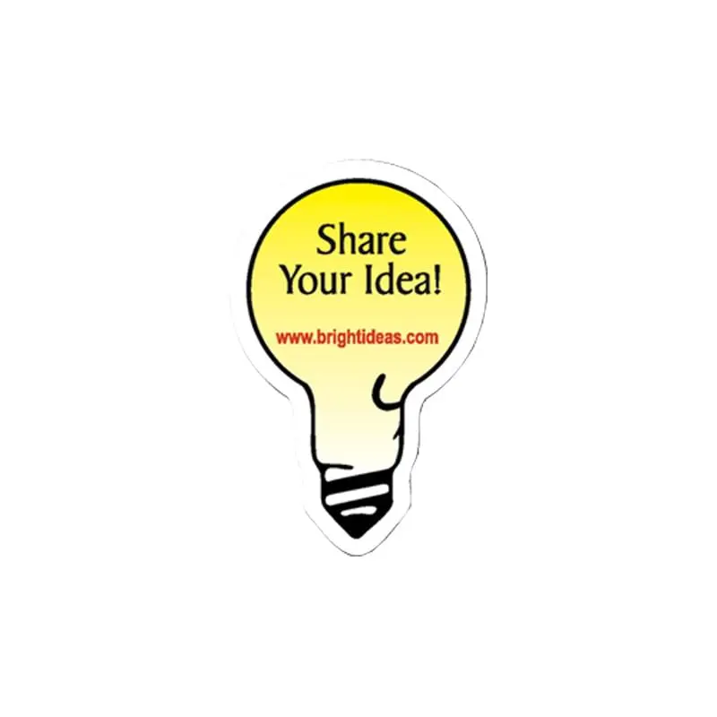 Light Bulb Stock Shape Vinyl Magnet - 20mil