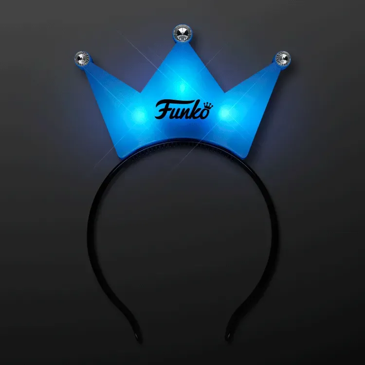 Light Up Blue Crown Tiara Princess Headband