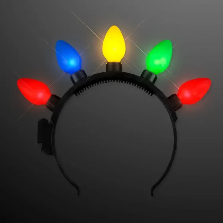 Light Up Christmas Bulbs Headband — view 3