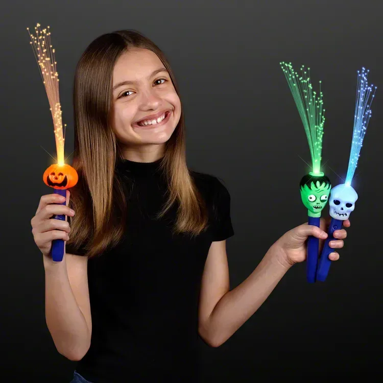 Light Up Fiber Optic Halloween Wands — view 2