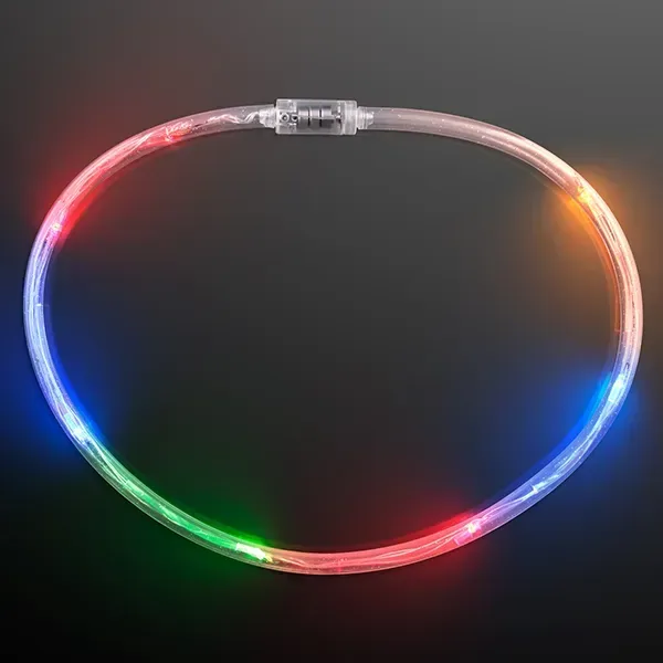 Light Up Flashing Multicolor Tube Necklaces — view 5