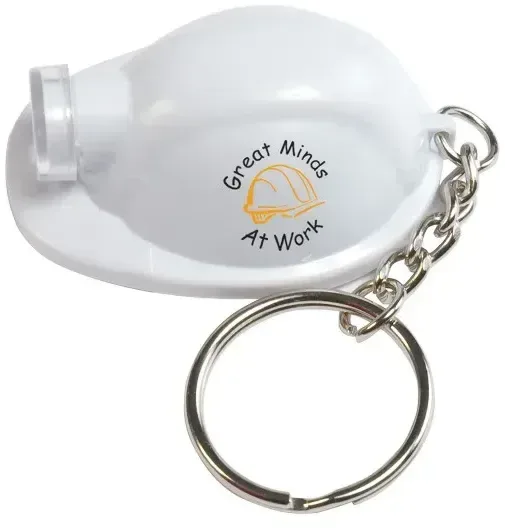 Personalized Light Up Hard Hat Keytag — view 2