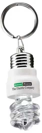 Custom Light Up Light Bulb Keytag