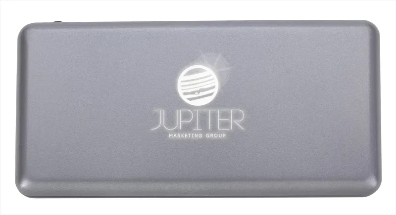 Custom Light-Up Logo Power Bank 10,000 mAh — view 2